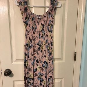 Abound off the shoulder, floor midi dress